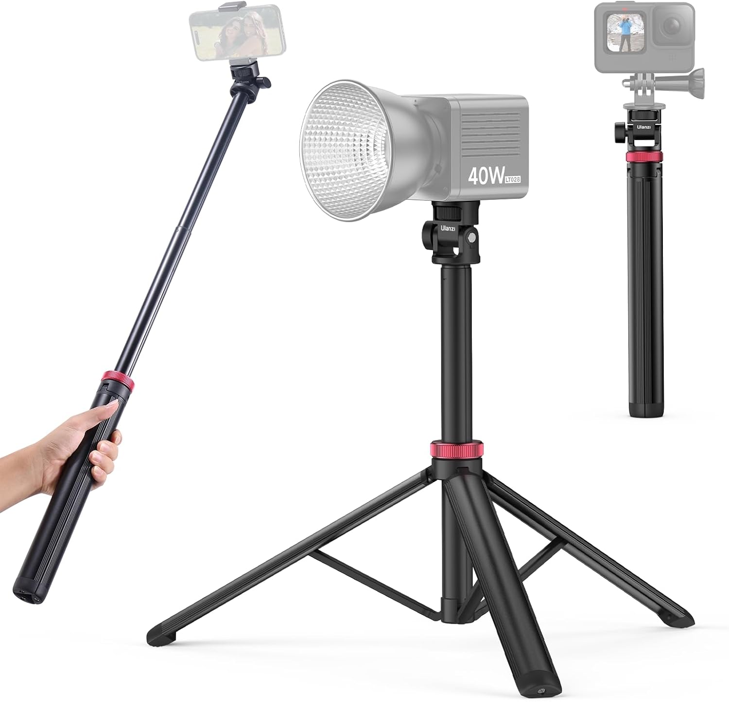 ULANZI PORTABLE ADJUSTABLE LIGHT STAND TRIPOD MT79